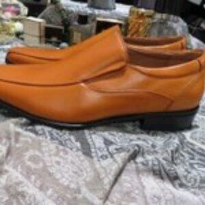 AMAPO Men's Square Toe Dress Shoes slip on Classic Business Men Oxfords 12 US